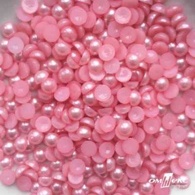 0404-5146А-Полубусины пластиковые круглые "ОмТекс", 8 мм, (уп.50гр=365+/-3шт), цв.101-св.розовый - купить в Тобольске. Цена: 63.46 руб.