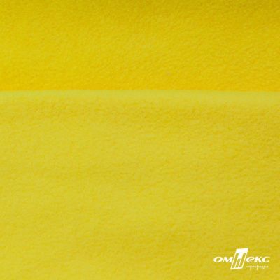Флис DTY 14-0760, 240 г/м2, шир. 150 см, цвет яркий желтый - купить в Тобольске. Цена 640.46 руб.