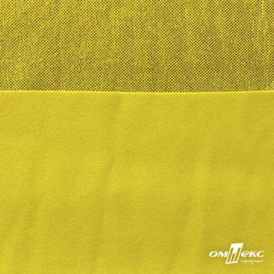 Трикотажное полотно голограмма, шир.140 см, #602 -жёлтый/жёлтый - купить в Тобольске. Цена 385.88 руб.
