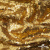 Трикотажное полотно, Сетка с пайетками,188 гр/м2, шир.140 см, цв.-тем.золото (#51) - купить в Тобольске. Цена 505.15 руб.