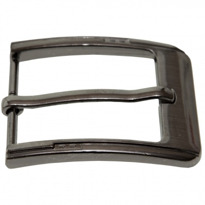 Пряжка металлическая для мужского ремня SC035#6 (шир.ремня 40 мм), цв.-тем.никель - купить в Тобольске. Цена: 43.93 руб.