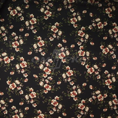 Плательная ткань "Фламенко" 3.1, 80 гр/м2, шир.150 см, принт растительный - купить в Тобольске. Цена 239.03 руб.