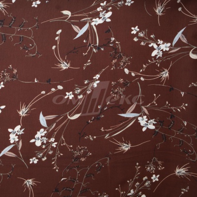 Плательная ткань "Фламенко" 2.2, 80 гр/м2, шир.150 см, принт растительный - купить в Тобольске. Цена 239.03 руб.