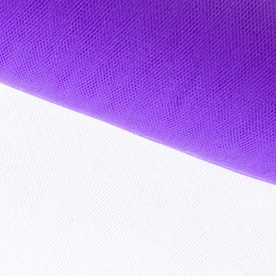 Фатин блестящий 16-85, 12 гр/м2, шир.300см, цвет фиолетовый - купить в Тобольске. Цена 109.72 руб.