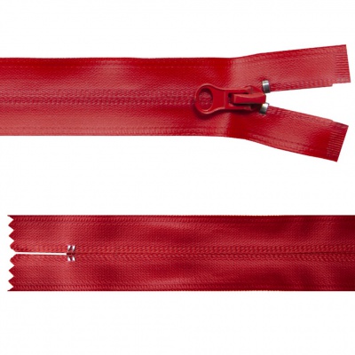 Молния водонепроницаемая PVC Т-7, 20 см, неразъемная, цвет (820)-красный - купить в Тобольске. Цена: 21.56 руб.