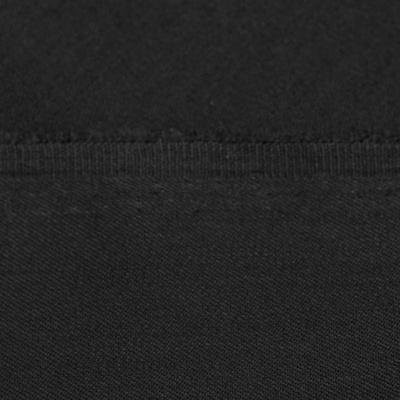 Костюмная ткань с вискозой "Рошель", 250 гр/м2, шир.150см, цвет чёрный - купить в Тобольске. Цена 438.12 руб.