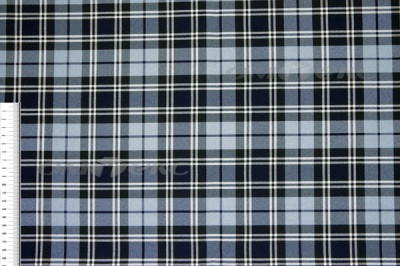 Ткань костюмная клетка Т7274 2004, 220 гр/м2, шир.150см, цвет т.синий/гол/бел - купить в Тобольске. Цена 