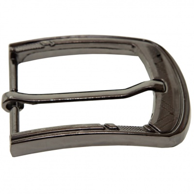 Пряжка металлическая для мужского ремня SC035#3 (шир.ремня 40 мм), цв.-тем.никель - купить в Тобольске. Цена: 43.93 руб.