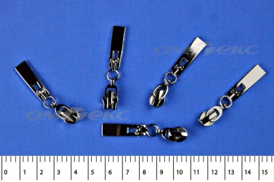 Слайдер декоративный, металлический №1/спираль Т7/никель - купить в Тобольске. Цена: 6.29 руб.