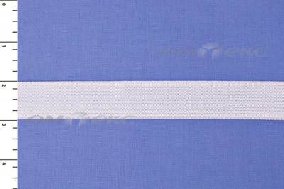 Резинка, 410 гр/м2, шир. 10 мм (в нам. 100 +/-1 м), белая бобина - купить в Тобольске. Цена: 3.31 руб.