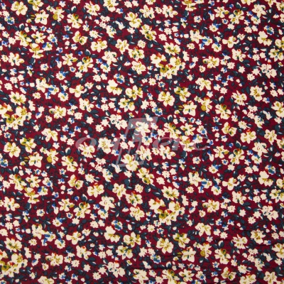 Плательная ткань "Софи" 5.1, 75 гр/м2, шир.150 см, принт растительный - купить в Тобольске. Цена 243.96 руб.