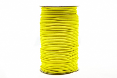 0370-1301-Шнур эластичный 3 мм, (уп.100+/-1м), цв.110 - желтый - купить в Тобольске. Цена: 459.62 руб.