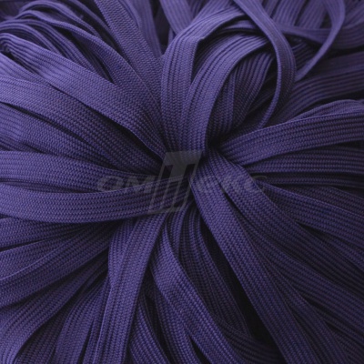 Шнур 15мм плоский (100+/-1м) №10 фиолетовый - купить в Тобольске. Цена: 10.21 руб.