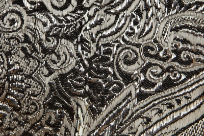 Ткань костюмная жаккард №11, 140 гр/м2, шир.150см, цвет тем.серебро - купить в Тобольске. Цена 383.29 руб.