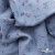 Ткань Муслин принт, 100% хлопок, 125 гр/м2, шир. 140 см, #2308 цв. 69 серо-голубой с цветком - купить в Тобольске. Цена 413.11 руб.