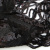Трикотажное полотно с пайетками, шир.130 см, #311-бахрома чёрная - купить в Тобольске. Цена 1 183.35 руб.
