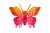 Бабочка декоративная пластиковая #10 - купить в Тобольске. Цена: 7.09 руб.