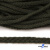 Шнур плетеный d-6 мм круглый, 70% хлопок 30% полиэстер, уп.90+/-1 м, цв.1075-хаки - купить в Тобольске. Цена: 588 руб.