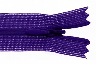 Молния потайная Т3 866, 20 см, капрон, цвет фиолетовый - купить в Тобольске. Цена: 5.27 руб.