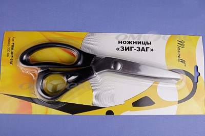 Ножницы ЗИГ-ЗАГ "MAXWELL" 230 мм - купить в Тобольске. Цена: 1 041.25 руб.