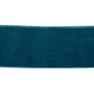 Лента бархатная нейлон, шир.25 мм, (упак. 45,7м), цв.65-изумруд - купить в Тобольске. Цена: 981.09 руб.