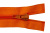 Спиральная молния Т5 849, 75 см, автомат, цвет оранжевый - купить в Тобольске. Цена: 16.28 руб.