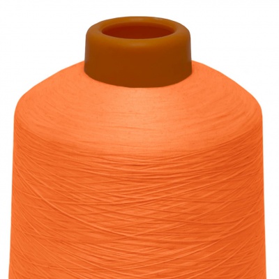 Нитки текстурированные некручёные 457, намот. 15 000 м, цвет оранжевый - купить в Тобольске. Цена: 204.10 руб.