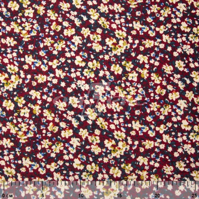 Плательная ткань "Софи" 5.1, 75 гр/м2, шир.150 см, принт растительный - купить в Тобольске. Цена 243.96 руб.