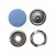 Кнопка рубашечная (закрытая) 9,5мм - эмаль, цв.182 - св.голубой - купить в Тобольске. Цена: 5.74 руб.