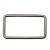 Рамка металлическая прямоугольная, 40 х 15 мм- тём.никель - купить в Тобольске. Цена: 4.60 руб.