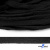 Шнур плетеный d-8 мм плоский, 70% хлопок 30% полиэстер, уп.85+/-1 м, цв.- чёрный - купить в Тобольске. Цена: 735 руб.