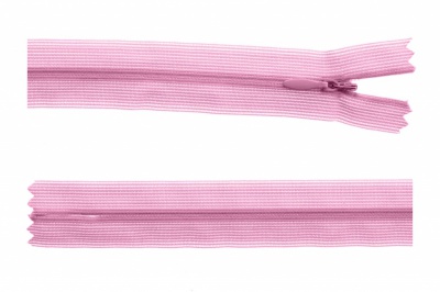 Молния потайная Т3 513, 60 см, капрон, цвет св.розовый - купить в Тобольске. Цена: 10.13 руб.