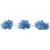 Тесьма плетеная "Рюш", упак. 9,14 м, цвет голубой - купить в Тобольске. Цена: 45.87 руб.