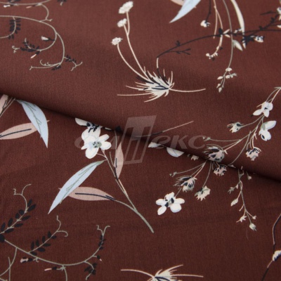 Плательная ткань "Фламенко" 2.2, 80 гр/м2, шир.150 см, принт растительный - купить в Тобольске. Цена 239.03 руб.