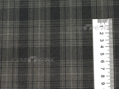 Ткань костюмная клетка 25235 2004, 185 гр/м2, шир.150см, цвет серый/бел - купить в Тобольске. Цена 