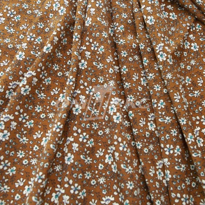 Плательная ткань "Фламенко" 11.1, 80 гр/м2, шир.150 см, принт растительный - купить в Тобольске. Цена 239.03 руб.