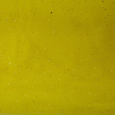 Сетка Глиттер, 24 г/м2, шир.145 см., желтый - купить в Тобольске. Цена 117.24 руб.
