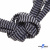 Шнурки #107-07, плоские 130 см, двухцветные цв.серый/чёрный - купить в Тобольске. Цена: 23.03 руб.